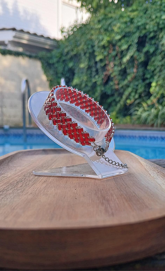 Bracelet half tila 2 chevrons