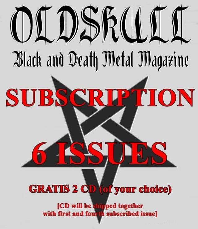 OLDSKULL Magazine SUBSCRIPTION 6 Issues + GRATIS 2 CD