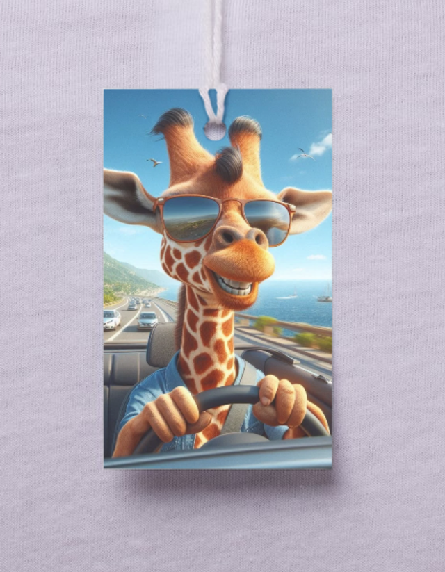  Une Girafe au volant  