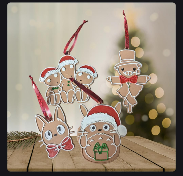 Xmas ornaments ghibli
