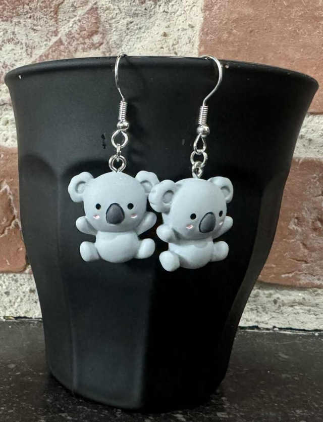 🌸 Boucles d’oreilles Koala Kawaii – Douceur &amp; Originalité 🐨