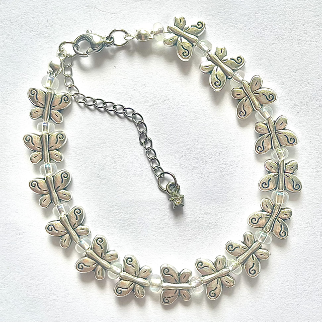 B113 - Bracelet papillons 