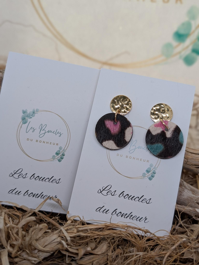 Boucles d&#039;oreilles Anti Gaspi Graou multicolore ag115