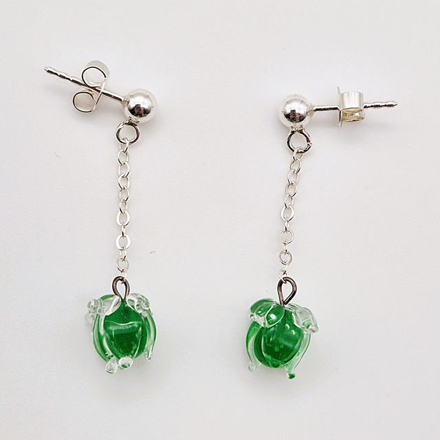 Boucles d'oreilles Clochettes vertes