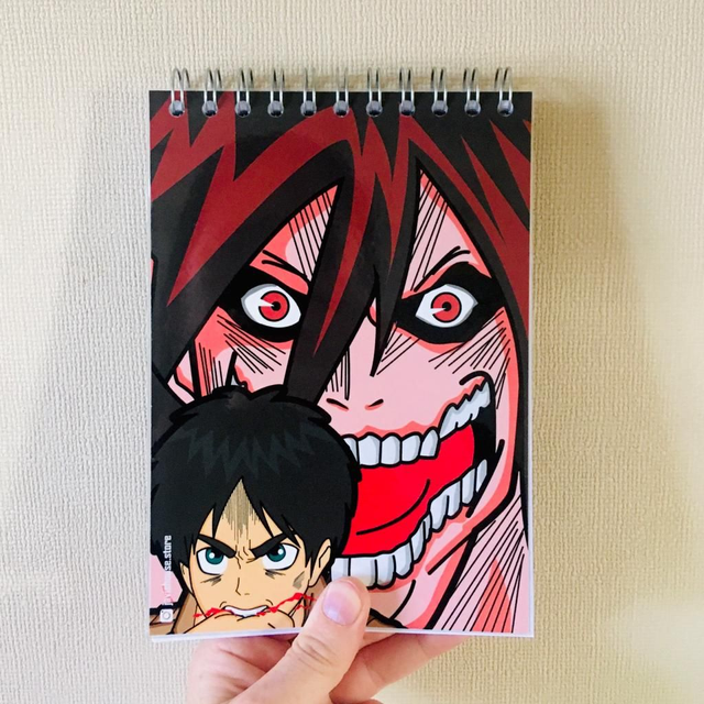 Croquera A5 hojas con punto Eren Yeager