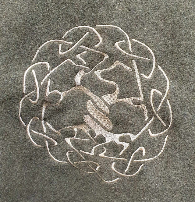 Chaperon Skoldehamn Yggdrasil en laine doublé lin vert