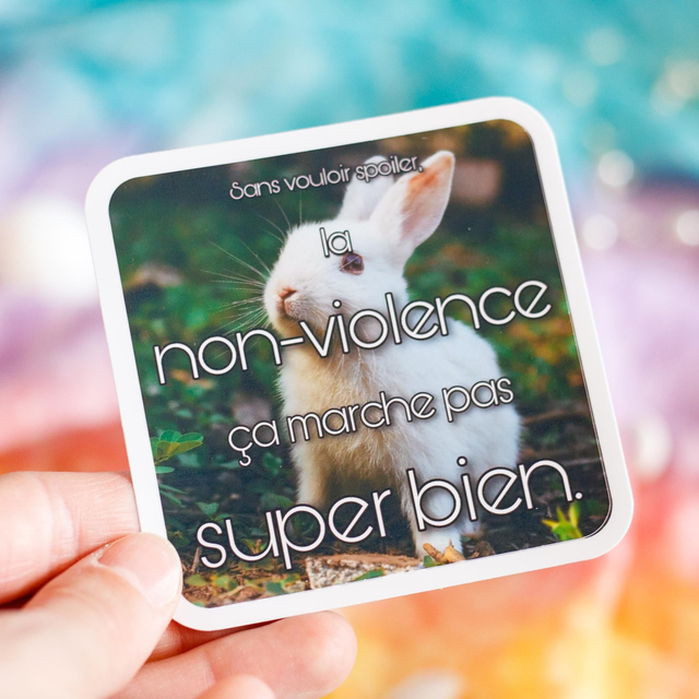 Namaste Grands Morts × Vénus en Filet ❧ Sticker La non-violence