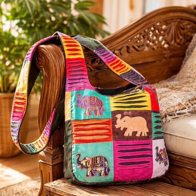 "Éléphant" - Sac boho BH-001