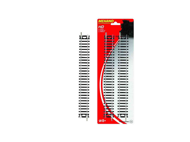 set 4 rails droits 228.6 mm Mehano F223 H0