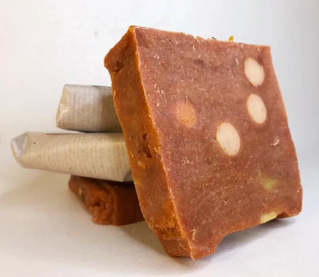 Tomato and coconut cream soap