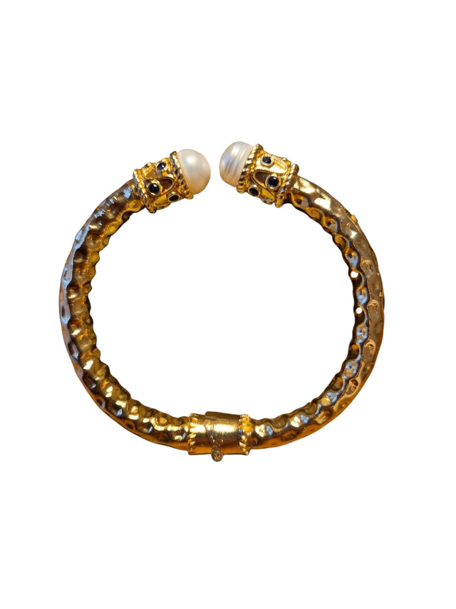 Bracelet Gina perle et zircon noir