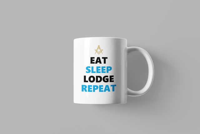 Eat Sleep Lodge Repeat Mug