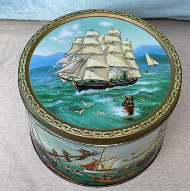 Vintage Dose Weltenbummler Segel Schiff