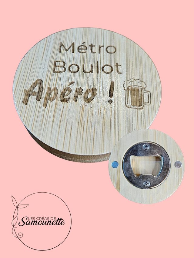 Décapsuleur magnétique métro boulot dodo 