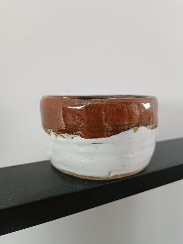 Bol rouge kaki blanc bas 