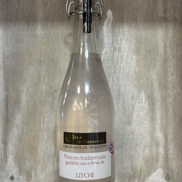 Boisson traditionnelle gazéifiée aux arômes de Litchi (75cl)