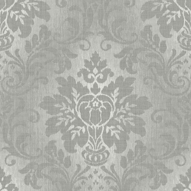 Fabric Damask Silver 