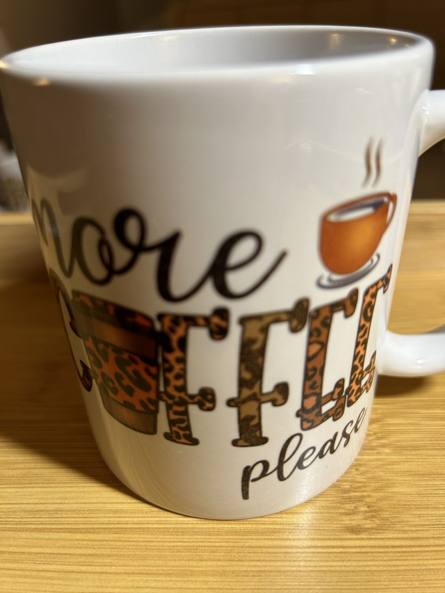 P14. More coffee, please mug