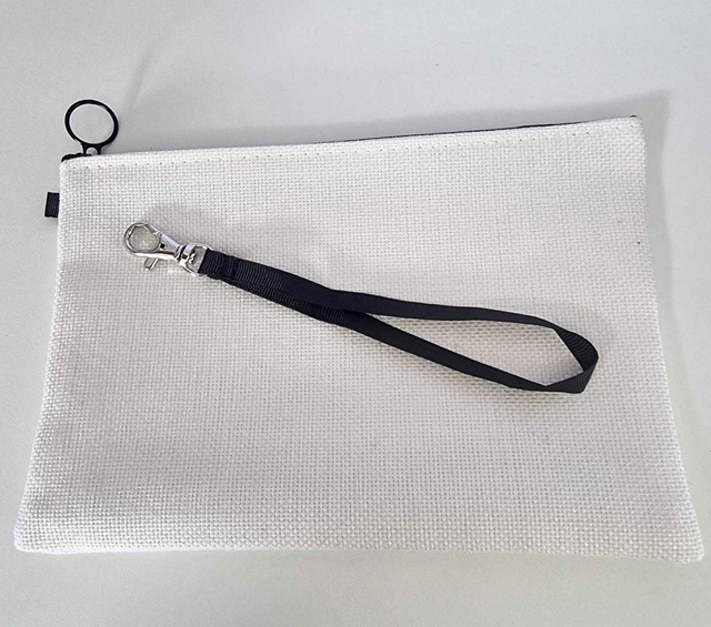 Trousse aspect lin 15X22 cm (à personnaliser)