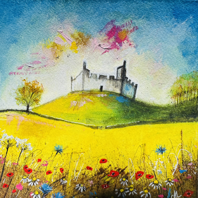 Original Painting- Small Landscape - Hume Castle- ‘Always in my Heart’
