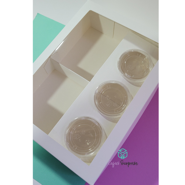 Caja 2 Divisiones y Soporte para 3 Salsas