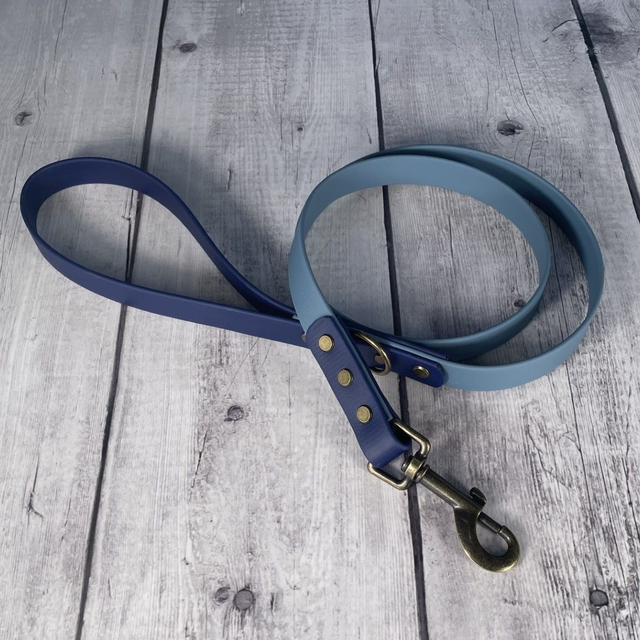 Denim & Navy Blue Waterproof BioThane® Lead