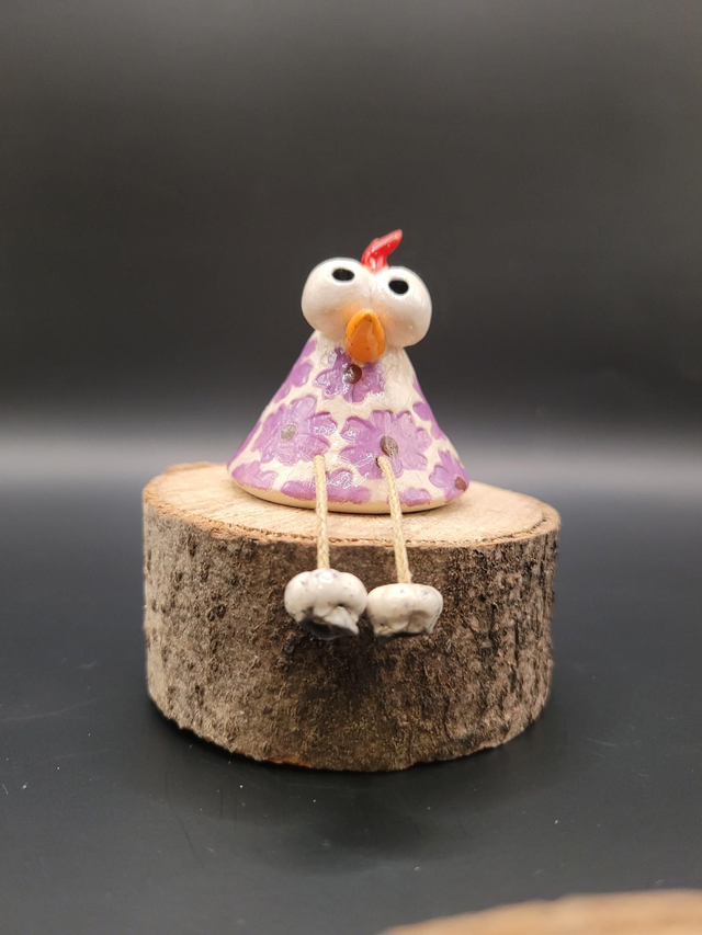 Poulette LEONIE en céramique, artisanale