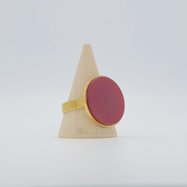 Bague Mary - agate rouge