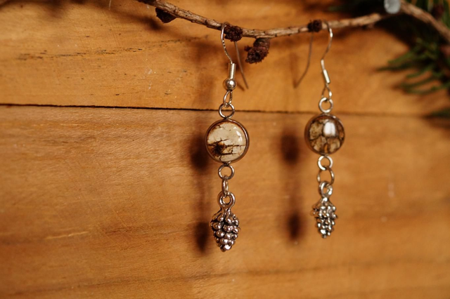 Boucles d'oreilles - Dans les bois - Bouleau