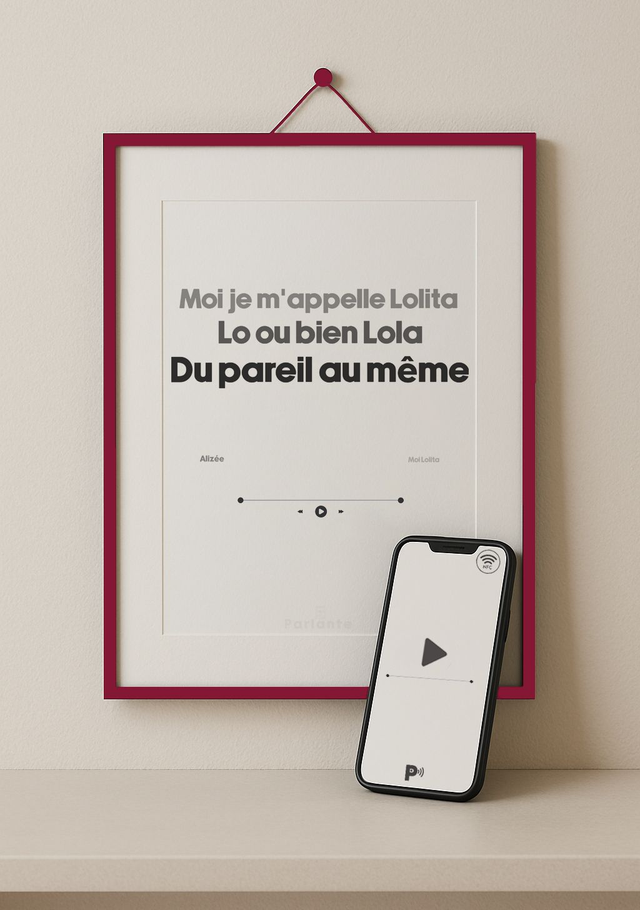 Affiche musique interactive Alizée | Moi Lolita (audio inclus)