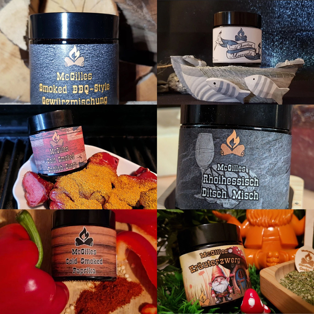 McGilles Gewürzmischung Hand Made Set 6er Geschenk/Probier Set