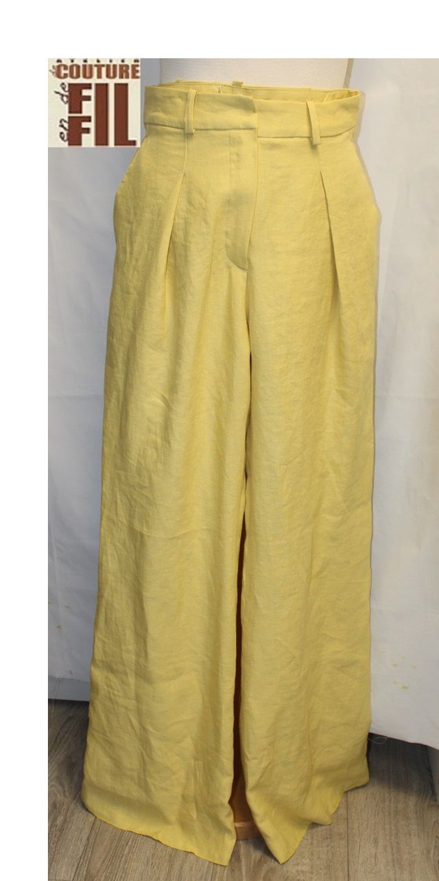 Pantalon  lin Jaune