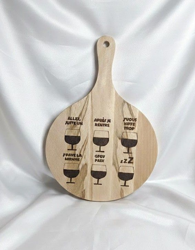 Grande planche "verres de vin"