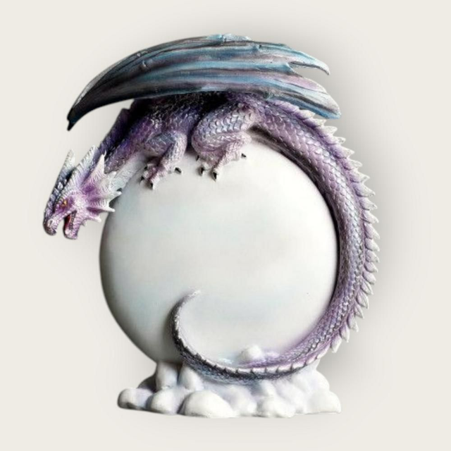 Dragon blanc et violet