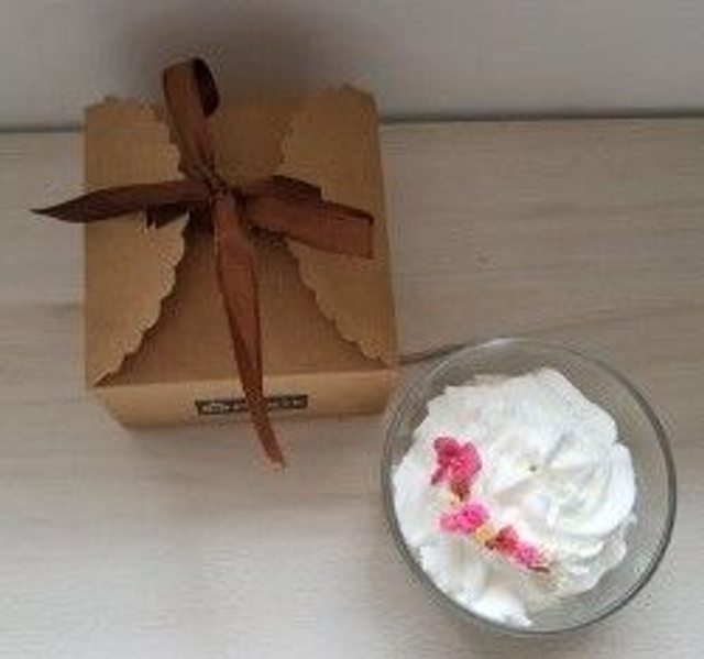 Boite cadeau marron pour bougie