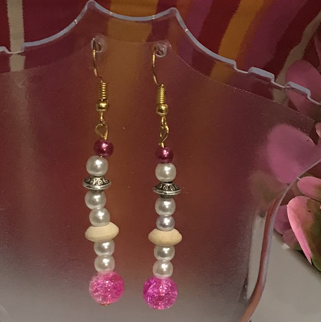 Pink Dangling Earrings - PDE40