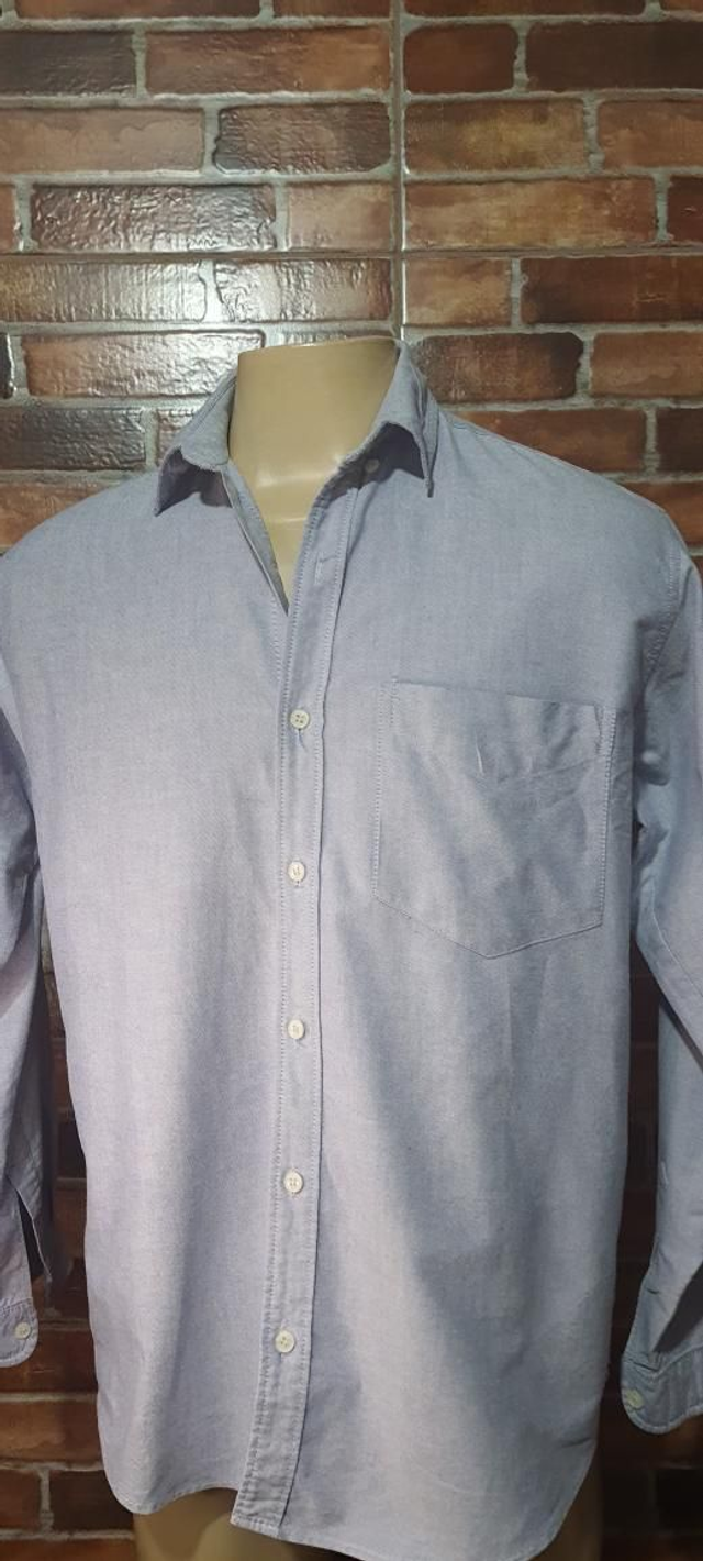 Camisa Social Azul T/M