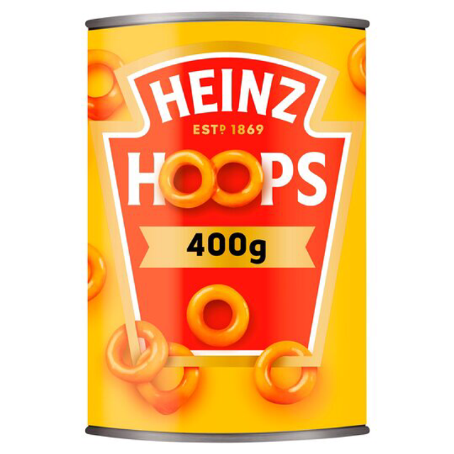 Heinz Hoops Shaped Pasta in a Juicy Tomato Sauce 400g