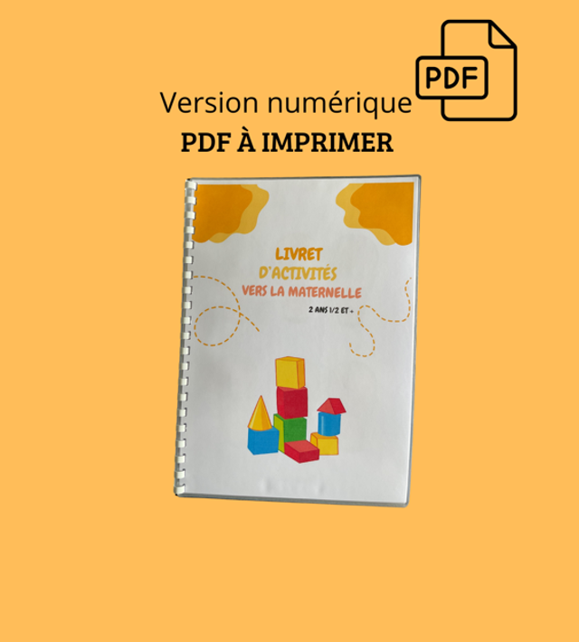 Livret vers la maternelle PDF