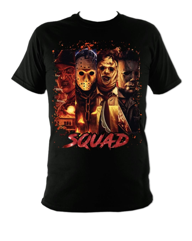 Squad (Freddy, Jason, Leatherface, Michael) T-shirt 