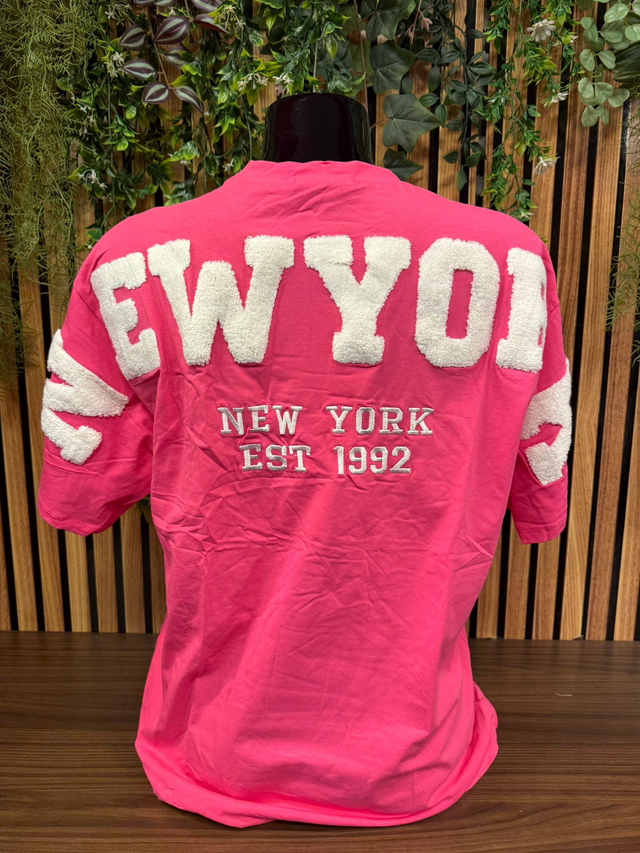 T - shirt New York - roze