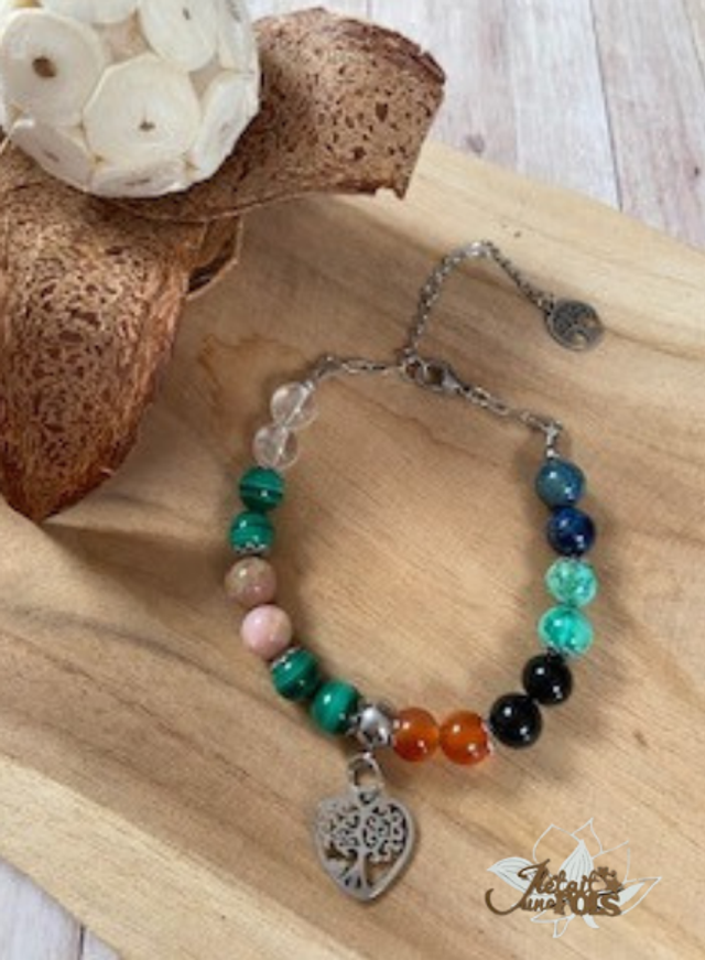 Bracelet "Chemin de Vie" sur câble acier