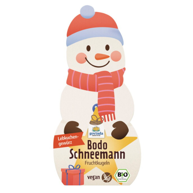Govinda "Bodo Schneemann" Fruchtkugeln 60g Packung