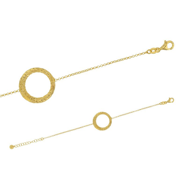 Bracelet fin rond creux