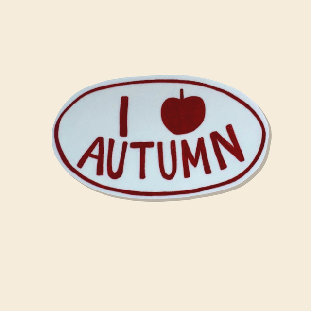 I Love Autumn Sticker