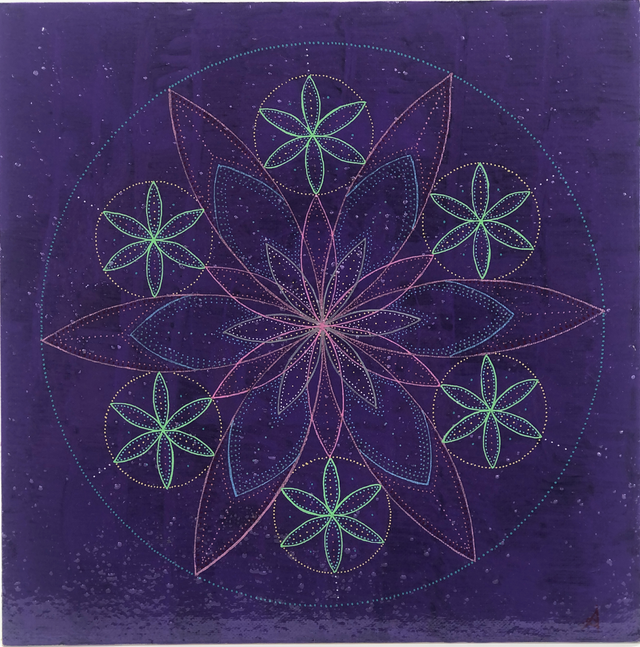 Shamballah’s Door –  toile originale 30cm x 30cm