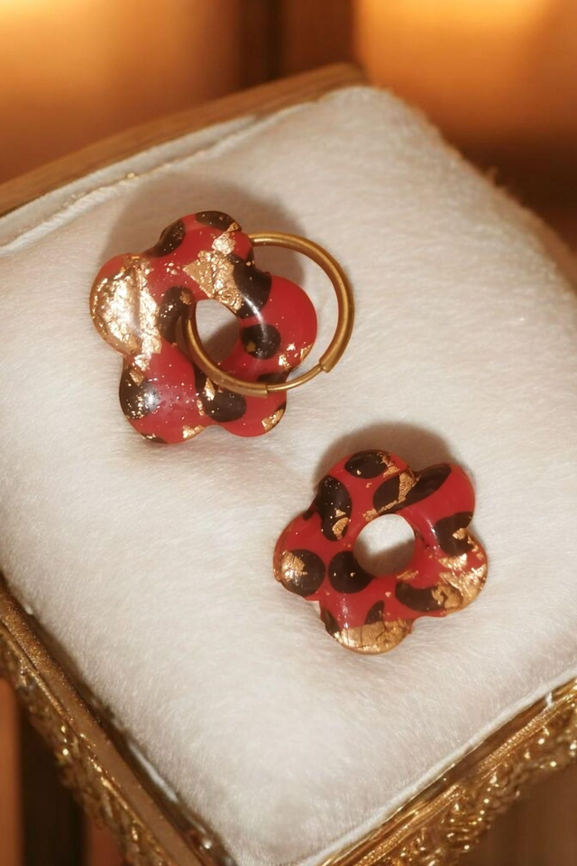 Pampilles interchangeables collection effet léopard 