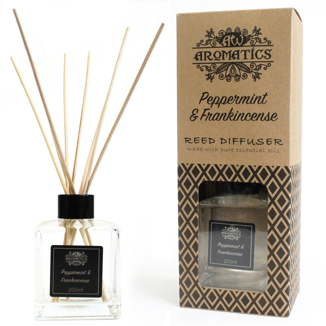 Diffuseur à Rotin - Menthe Poivrée &amp; Encens