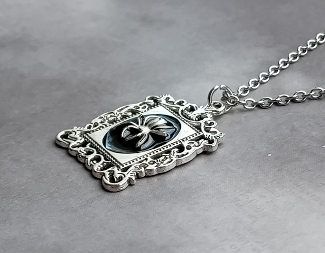 Framed Spider Necklace