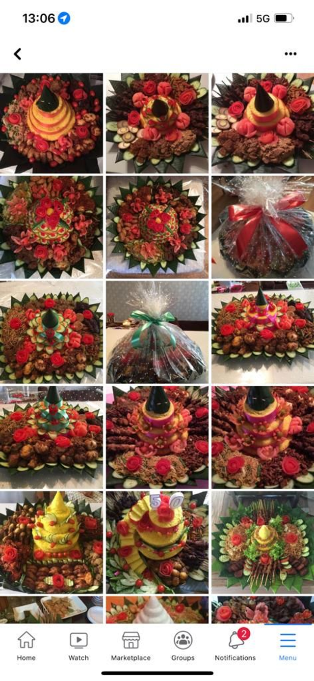 Aneka Tumpeng tergantung ukuran